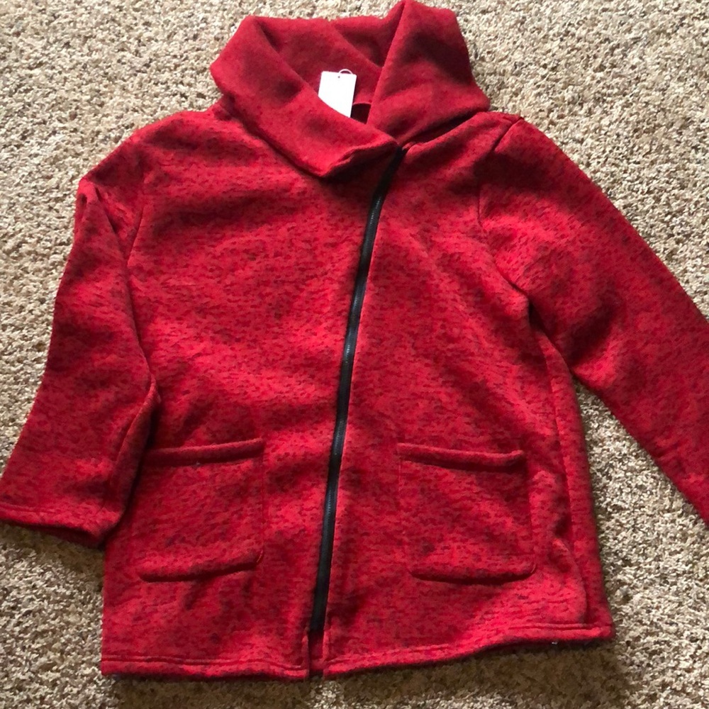Fleece jacket red